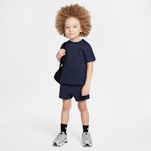 Nike Toddler Tech Fleece Tee and Shorts Set