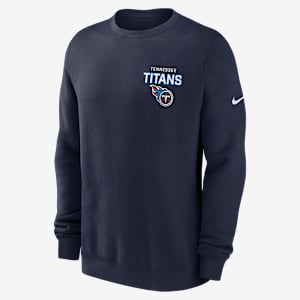 Tennessee Titans Draw Block Club Men's Nike NFL Pullover Crew
