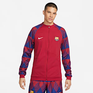 F.C. Barcelona Academy Pro Men's Nike Full-Zip Knit Football Jacket