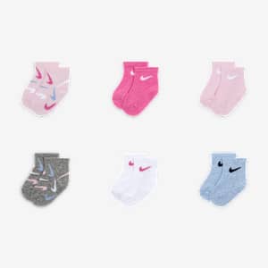 Nike Baby Swooshfetti Ankle Socks (6 Pairs)