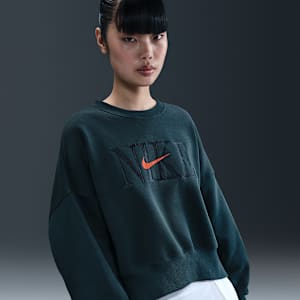 Sudadera oversized de cuello redondo para mujer Nike Sportswear Phoenix Fleece