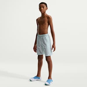 나이키 스윔 브레이커 주니어(남아) 리플 텍스처 7인치 브리프 라인드 발리 쇼츠