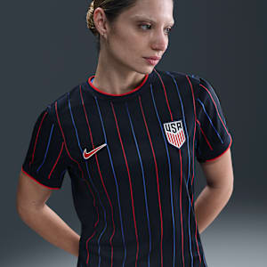 Jersey de fútbol Nike Dri-FIT Replica para mujer USMNT visitante 2025 Stadium (equipo masculino)