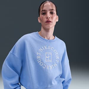 Sudadera de cuello redondo extraoversized para mujer NikeCourt Heritage Phoenix Fleece