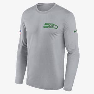 Seattle Seahawks Rivalries Collection Sideline Legend Small Logo Men's Nike Dri-FIT NFL Long-Sleeve T-Shirt