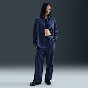 Nike Sportswear Women's Mid-Rise Loose Jacquard Striped Track Pants