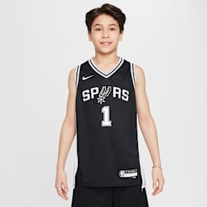San Antonio Spurs 2022/23 Icon Edition Older Kids' (Boys') NBA Swingman Jersey