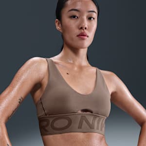 ナイキ プロ インディ プランジ ウィメンズ ミディアムサポート パッディド スポーツブラ