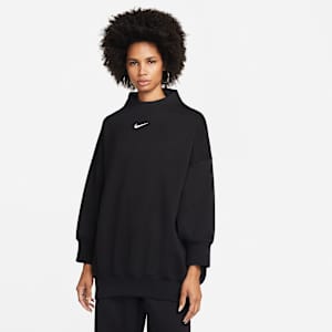 Nike Sportswear Phoenix Fleece Women's Over-Oversized Mock-Neck 3/4-Sleeve Sweatshirt
