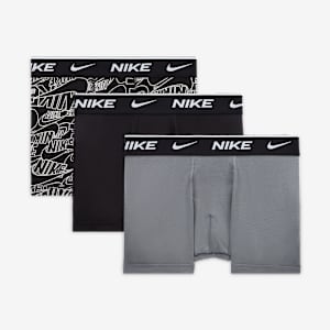 Boxerkalsonger Nike Everyday i bomull med tryck för ungdom (3-pack)