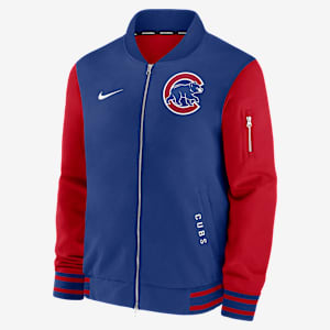 Chicago Cubs Authentic Collection Dugout Men's Nike MLB Full-Zip Bomber Jacket