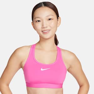 나이키 스우시 미디엄 서포트 여성 패드 스포츠 브라