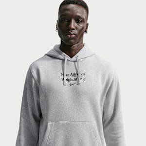 Sudadera con gorro sin cierre de halterofilia para hombre Nike