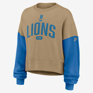 Detroit Lions Rewind Women's Nike NFL Pullover Crew