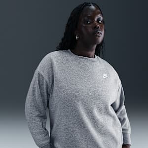 Nike Sportswear Club Fleece Women's Loose Crew-Neck Sweatshirt (Plus Size)