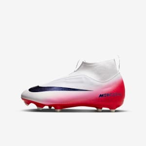 Tacos de fútbol para terrenos múltiples high para niños grandes Nike Jr. Mercurial Superfly 10 Academy LV8