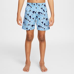 Shorts de vóleibol con forro interior de 13 cm para niños talla pequeña Nike Swim Breaker