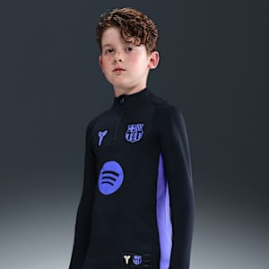 FC Barcelona Strike Away Kobe Pre-Match-Fußball-Drill-Oberteil mit Dri-FIT-Technologie (ältere Kinder)