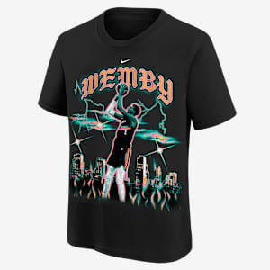 Playera Nike de la NBA para niños talla grande Victor Wembanyama San Antonio Spurs City Edition