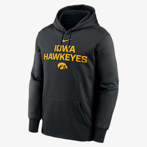 Iowa Team Stacked Men’s Nike Therma College Pullover Hoodie