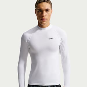 Nike Swim Whitewater Essential Men's Dri-FIT UV Long Sleeve Rashguard Top