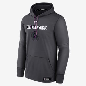 New York Mets Authentic Collection City Connect Men's Nike Therma MLB Pullover Hoodie