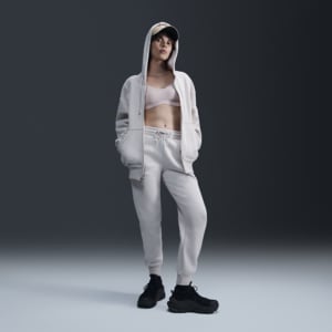 Sudadera con gorro con cierre completo de tejido Fleece oversized para mujer Nike Sportswear Phoenix