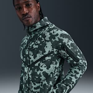 Nike Tech Men's Full-Zip Fleece Camo Windrunner Jacket
