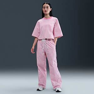 Nike Sportswear Chill Poplin Women's Mid-Rise Loose Striped Pants