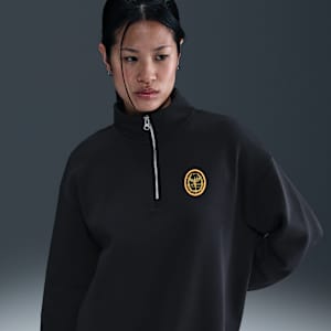Sudadera oversized larga con cierre de 1/4 para mujer Nike Sportswear Phoenix Fleece