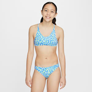 Nike Swim Conjunto de bikini con cordones para niña talla grande