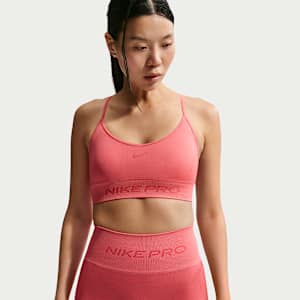 Nike Pro Seamless 女款輕度支撐型襯墊運動內衣