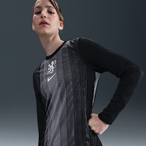 Netherlands 2025/26 Stadium Goalkeeper Women's Nike Dri-FIT Football Replica Long-Sleeve Shirt