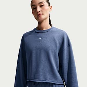 나이키 스포츠웨어 칠 테리 여성 오버사이즈 프렌치 테리 크루넥 스웻셔츠