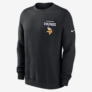 Minnesota Vikings Draw Block Club Men's Nike NFL Pullover Crew