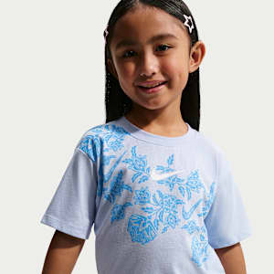 Playera de corte cuadrado para niños talla pequeña Nike Lace It Up