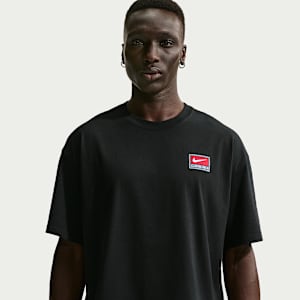 Nike Life kortermet strikket overdel med firkantet form til herre