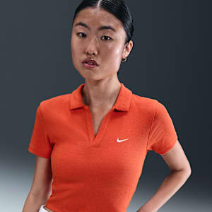 เสื้อโปโลแขนสั้นผู้หญิง Nike Sportswear Essential