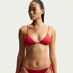 Parte de arriba de bikini triangular para mujer Nike Swim Essential