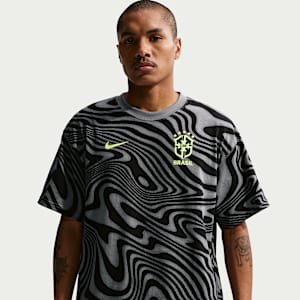 Playera de fútbol Nike para hombre Brazil