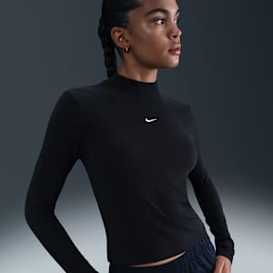 Nike Sportswear Chill Knit Camiseta de manga larga y entallada con cuello alto Chill Knit para mujer