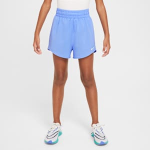 Nike One Big Kids' (Girls') Dri-FIT High-Waisted Woven Training Shorts