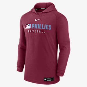 Sudadera con gorro sin cierre Nike Dri-FIT de la MLB para hombre Philadelphia Phillies Authentic Collection