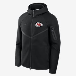 Chamarra con gorro de cierre completo Nike NFL Tech Fleece Windrunner para hombre de los Kansas City Chiefs