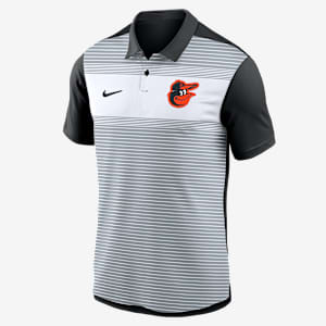Baltimore Orioles Striped Vapor Polo Men's Nike Dri-FIT MLB Polo