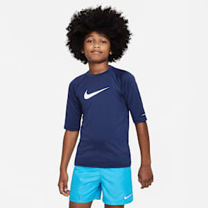 Playera de manga corta Dri-FIT con protección contra los rayos UV para niño talla grande Nike Swim Hydroguard Essential