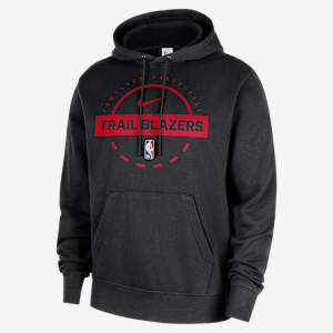 Sudadera de entrenamiento con gorro sin cierre Nike de la NBA para hombre Portland Trail Blazers Club