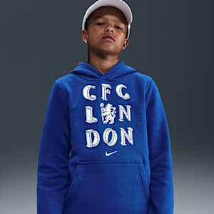 Chelsea F.C. Club Older Kids' (Boys') Nike Football Pullover Hoodie