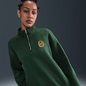 Sudadera oversized larga con cierre de 1/4 para mujer Nike Sportswear Phoenix Fleece