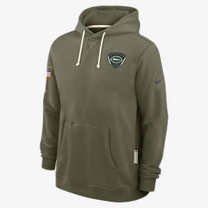 New York Jets Salute to Service Sideline Dominant Force Men's Nike Dri-FIT NFL Pullover Hoodie